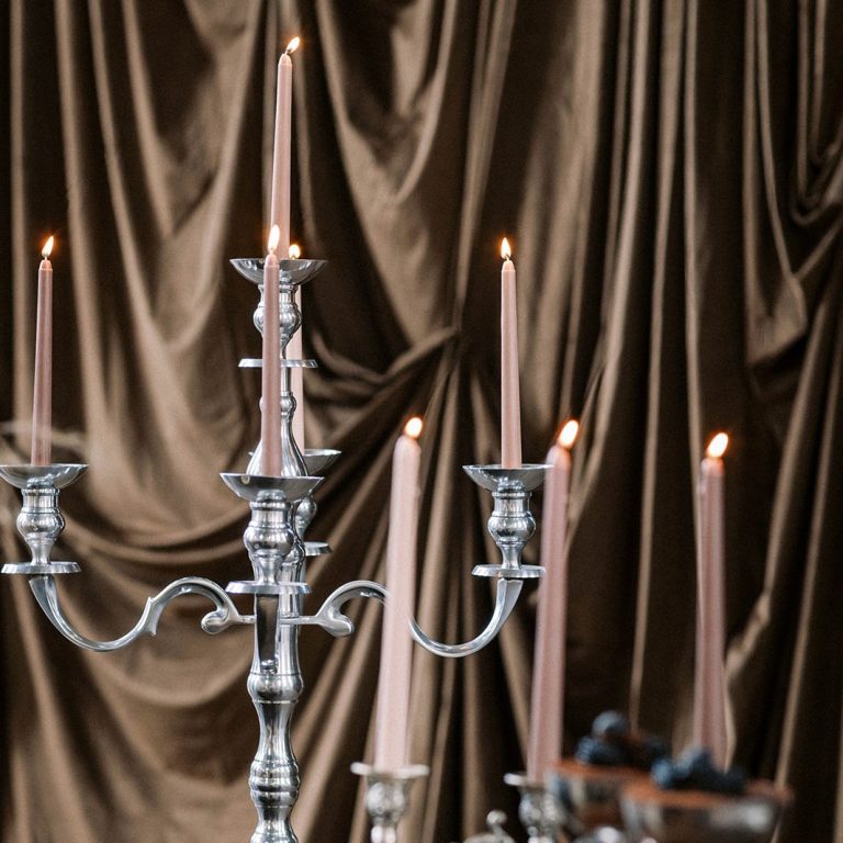 luxury chocolate brown drapes for a london wedding