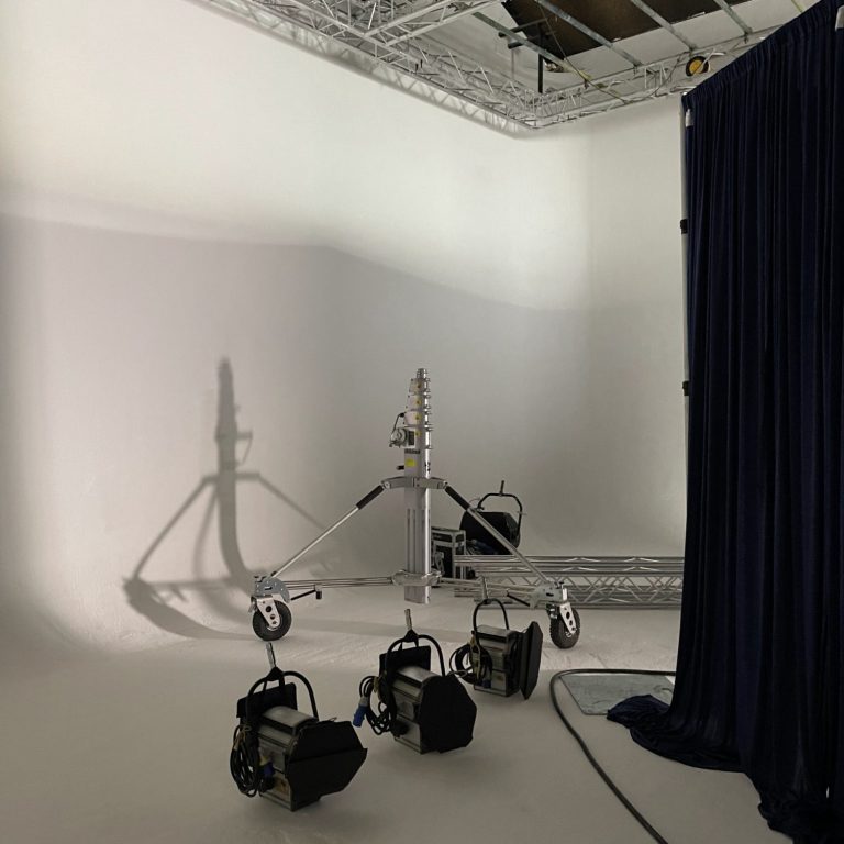 Studio Backdrop Drapes London Studio backdrop drapes in London for a photo and video shoot with a clean background using a pipe and drape system