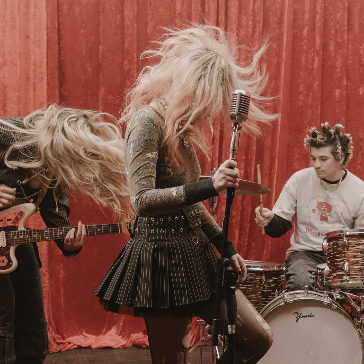 red velvet drapes London red velvet drape for London studio shoot