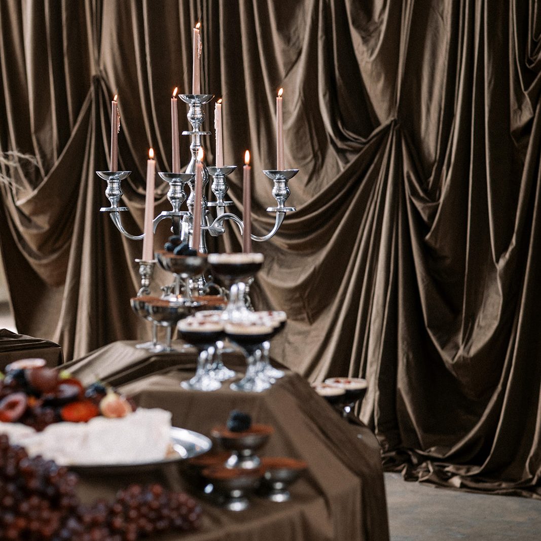 Luxury brown velvet drapes London chocolate brown velvet drapes for a wedding